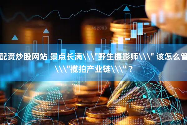 配资炒股网站 景点长满\＂野生摄影师\＂ 该怎么管\＂揽拍产业链\＂ ？