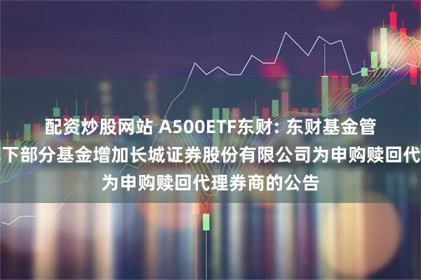 配资炒股网站 A500ETF东财: 东财基金管理有限公司旗下部分基金增加长城证券股份有限公司为申购赎回代理券商的公告
